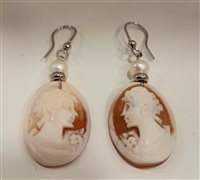 Orecchini Venerio Donna in Argento Conchiglia CAMEO-O - CAMEO-O